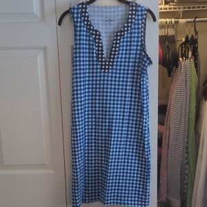 Blue Gingham Sleeveless Cover Up - Draper James X Lands End